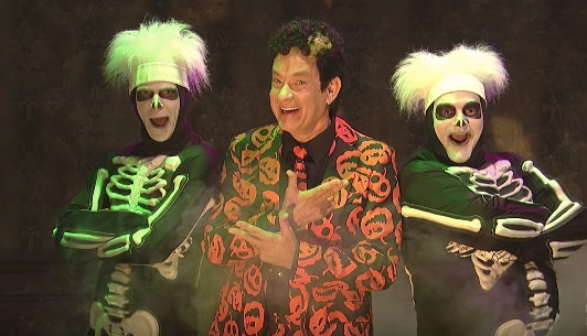 HALLOWEEN COSTUME Beat Boy Skeleton SNL Funny David Pumpkins Saturday Night Live